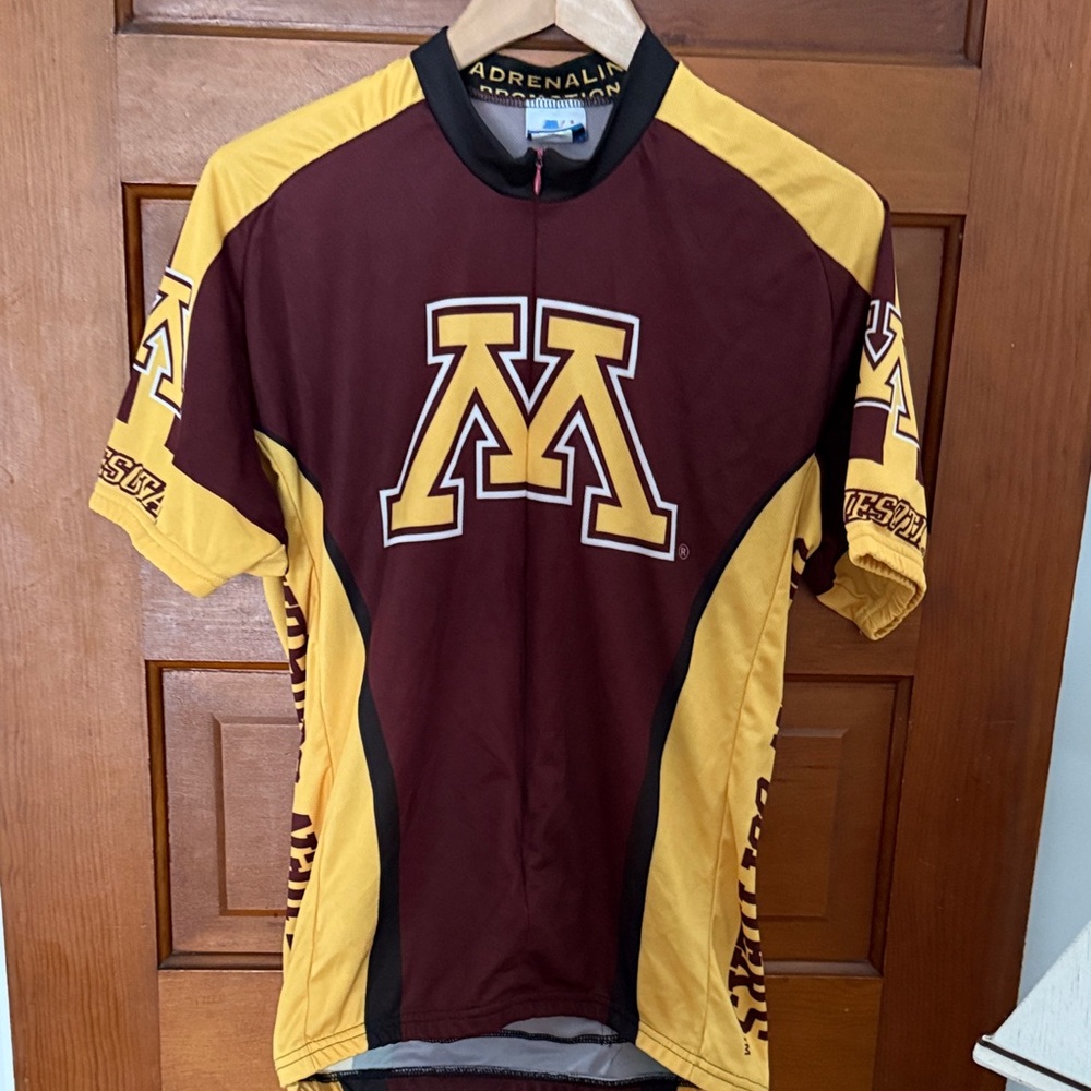 Men's University of Minnesota Maroon and Gold Cycling Shirt